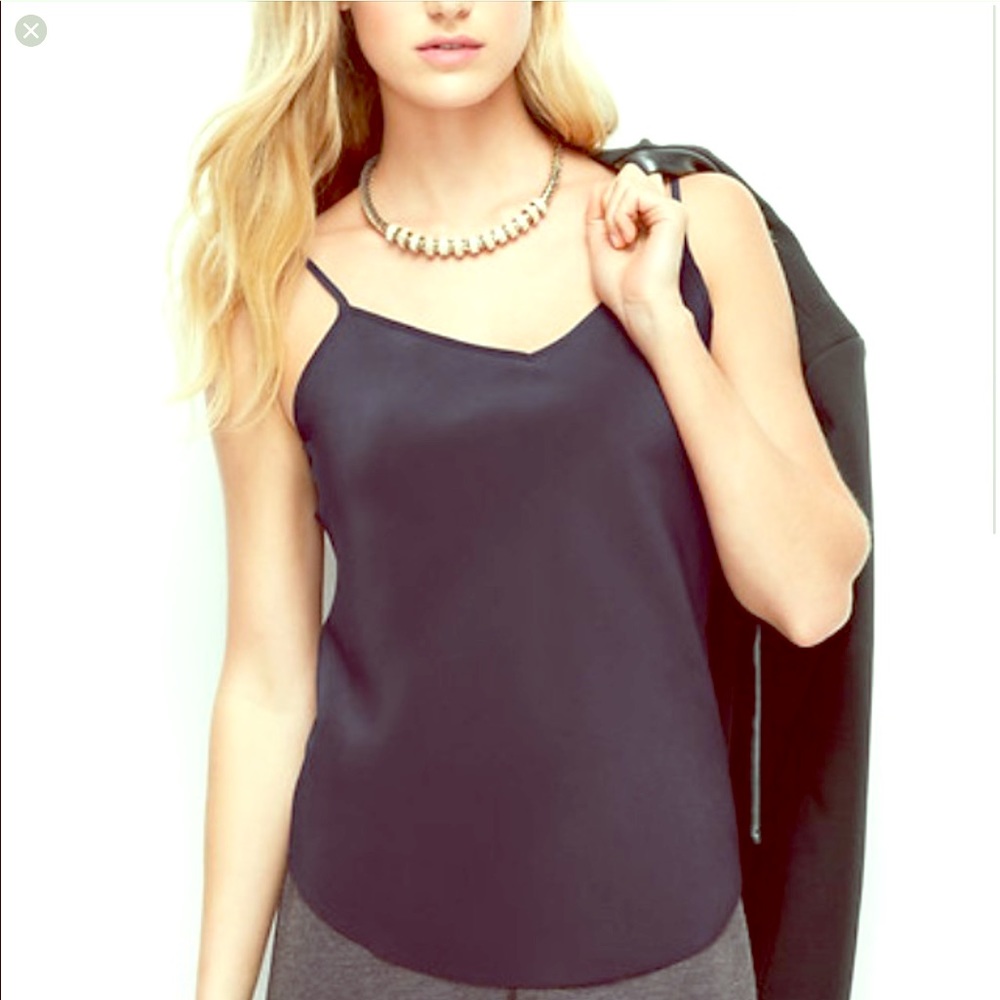 Black silk camisole